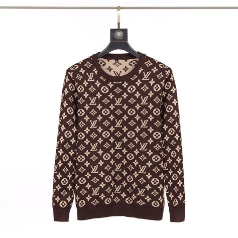 brown lv sweater|louis vuitton sweater.